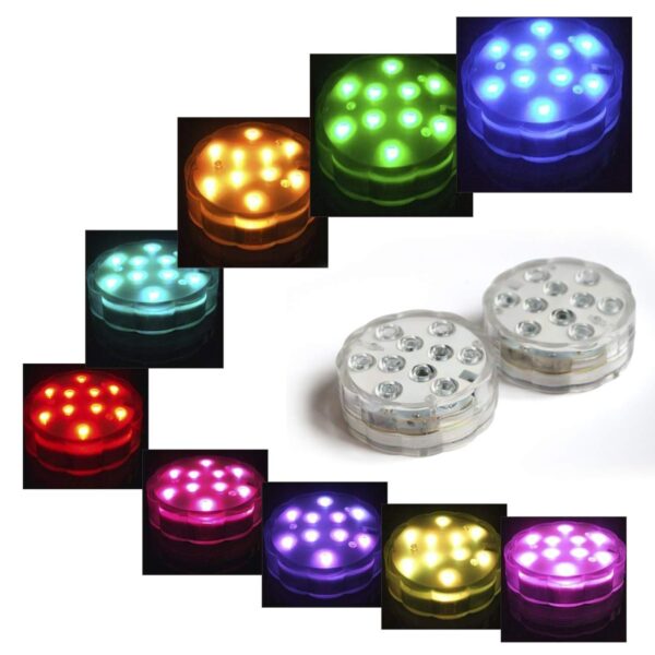 Remote Controlled Submersible LED Light Set (2 pcs) - Image 4