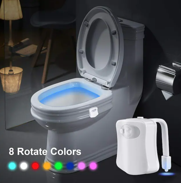 Multicoloured Motion Censored Toilet Light (8 Colour) - Image 6