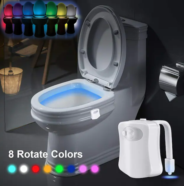 Multicoloured Motion Censored Toilet Light (8 Colour) - Image 3