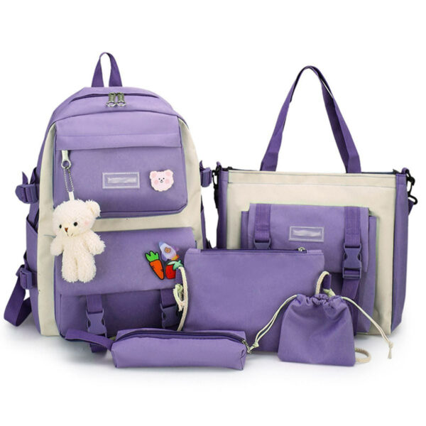 Students Backpack Combo Kit (Purple) - Image 5