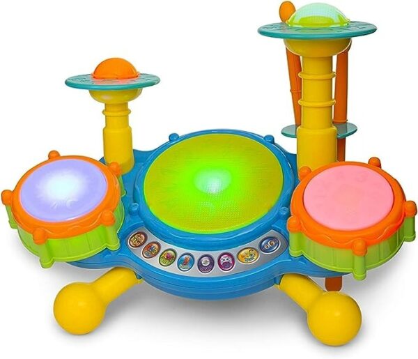 Big Beats Pre-School Jazz Drum Set with Preloaded Songs and Music - Image 4