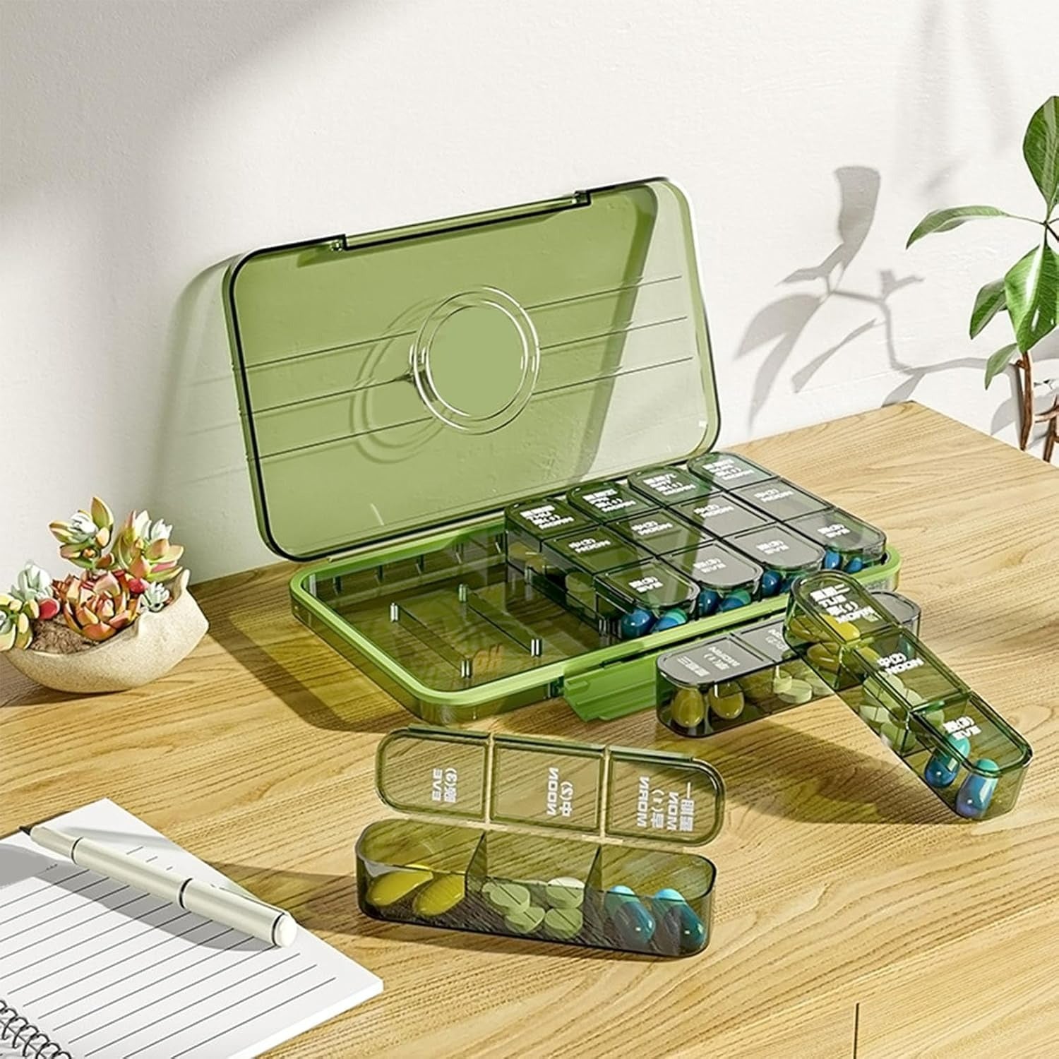 Large On The Go Capacity Pill Organiser