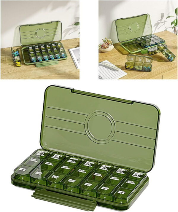 Large On The Go Capacity Pill Organiser - Image 3