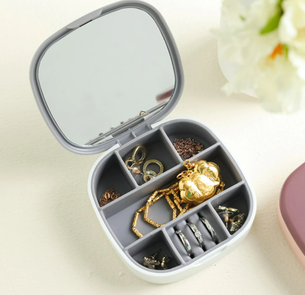 Jewellery Storage Box With Mirror (Each) - Image 3