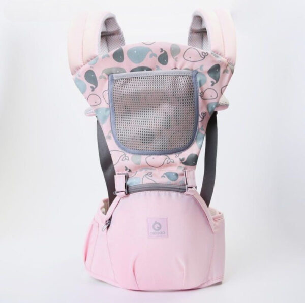 Lightweight Breathable Baby Carrier with Hip Seat - Image 5