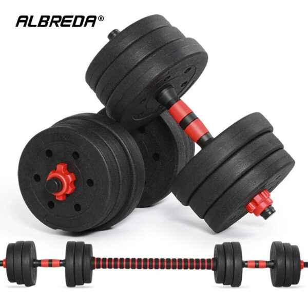 Home Gym Adjustable Dumbbell/Barbell Set (20kg) - Image 3