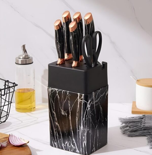 Marble Kitchen Knife Set (7 pcs) - Image 3