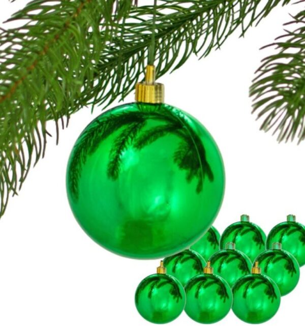 Battery Operated Christmas Decorative LED Lights (10 pcs)(Green) - Image 3