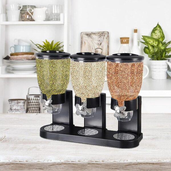 Triple Canister Dry Food Dispenser - Image 4