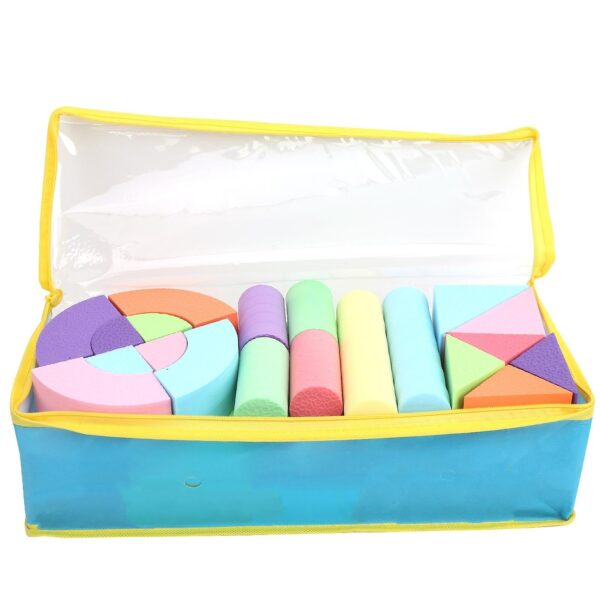 Eva Foam Building Blocks With Zip Storage Bag (Small) - Image 3