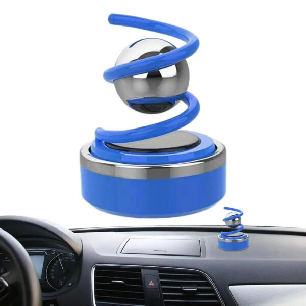 Solar Power Auto Car Rotating Air Freshener Ornament - Image 4