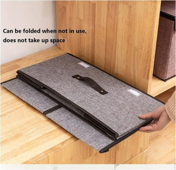 Folding Non-Woven Storage Box With Double Lid (Each) - Image 5