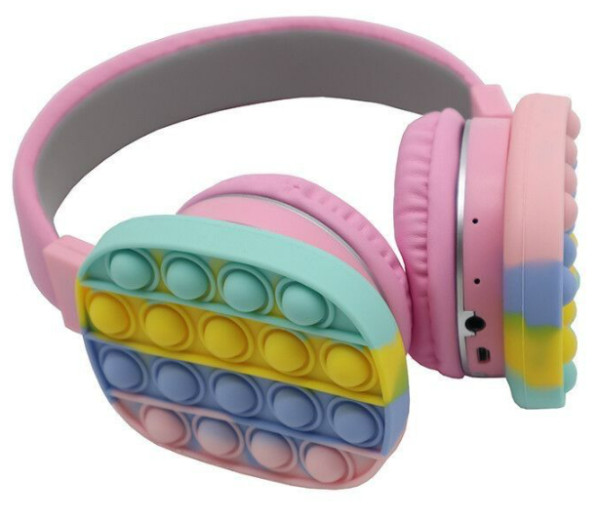 Bluetooth Pop It Headphones (Pink) - Image 3