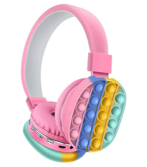 Bluetooth Pop It Headphones (Pink)