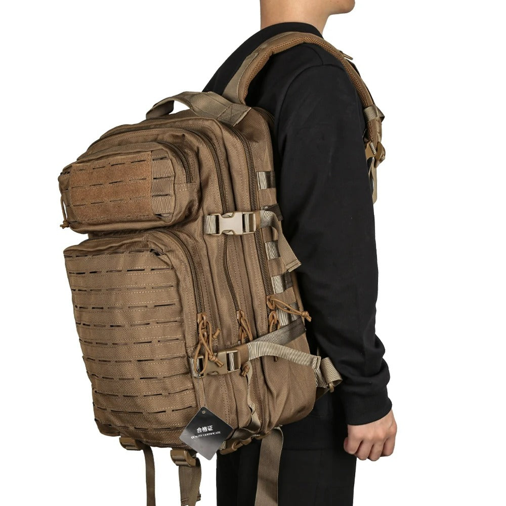 Multi-Layer Tactical Lasercut Backpack