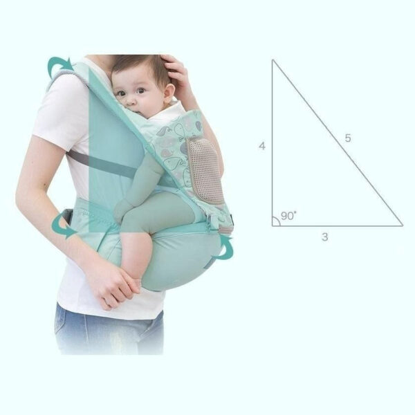 Lightweight Breathable Baby Carrier with Hip Seat - Image 4