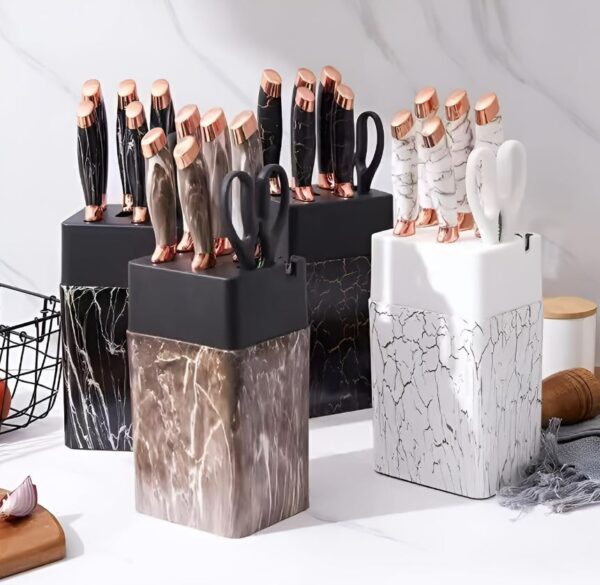 Marble Kitchen Knife Set (7 pcs) - Image 5