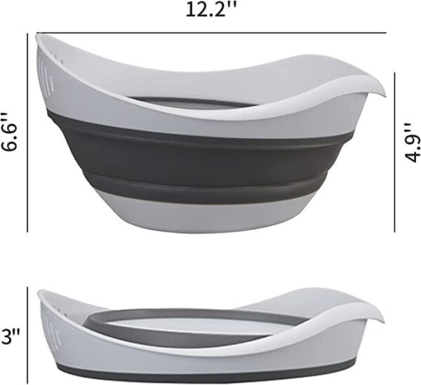 Collapsible Round Colander (1.5L) - Image 4