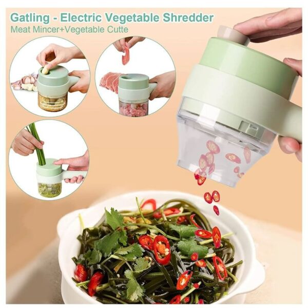 4in1 Electric Handheld Vegetable Cutter