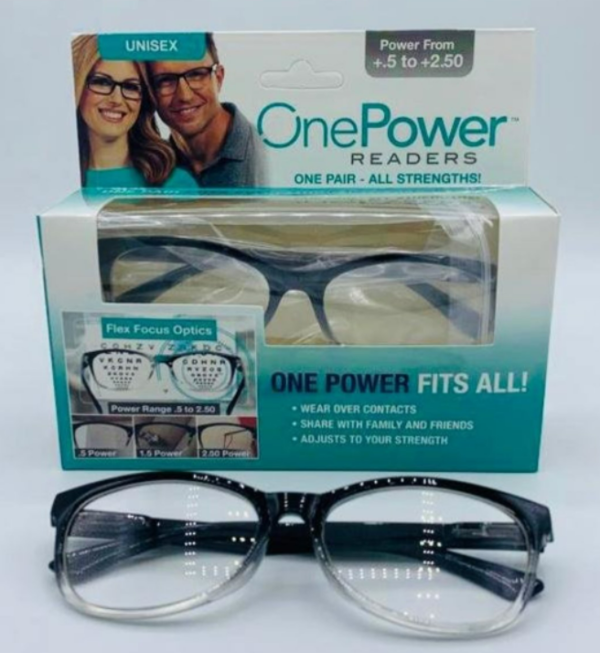 Adjustable Strength One Power Reading Glasses - Image 4