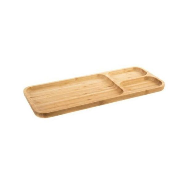 Bamboo Appetizer Platter (3 Compartment) - Image 3