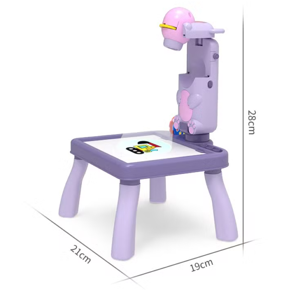 3in1 Projection Painting Table With Camera (Purple) - Image 3