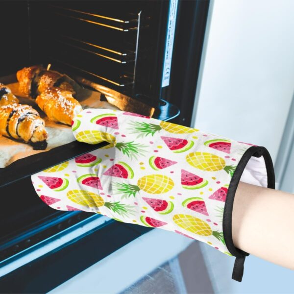 Fruit Print Oven Mitt And Potholder Set (2 pcs) - Image 3