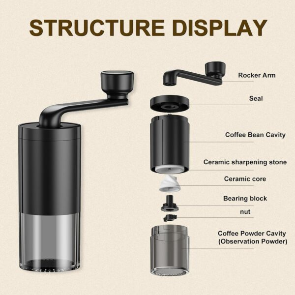 Portable Manual Coffee Bean Grinder - Image 3