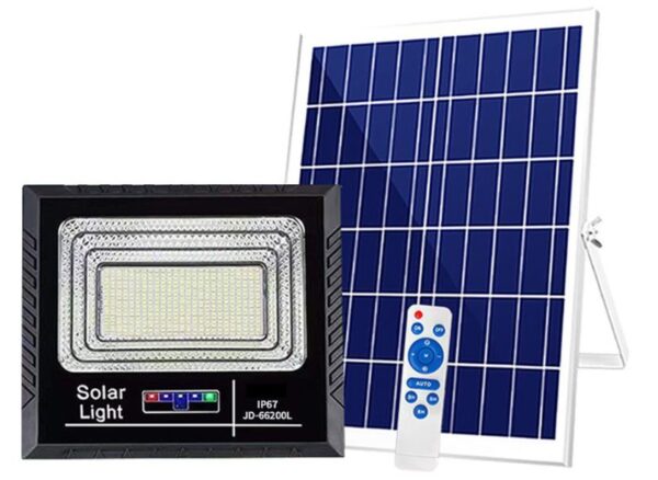 LED Solar Floodlight with Solar Panel (100W)