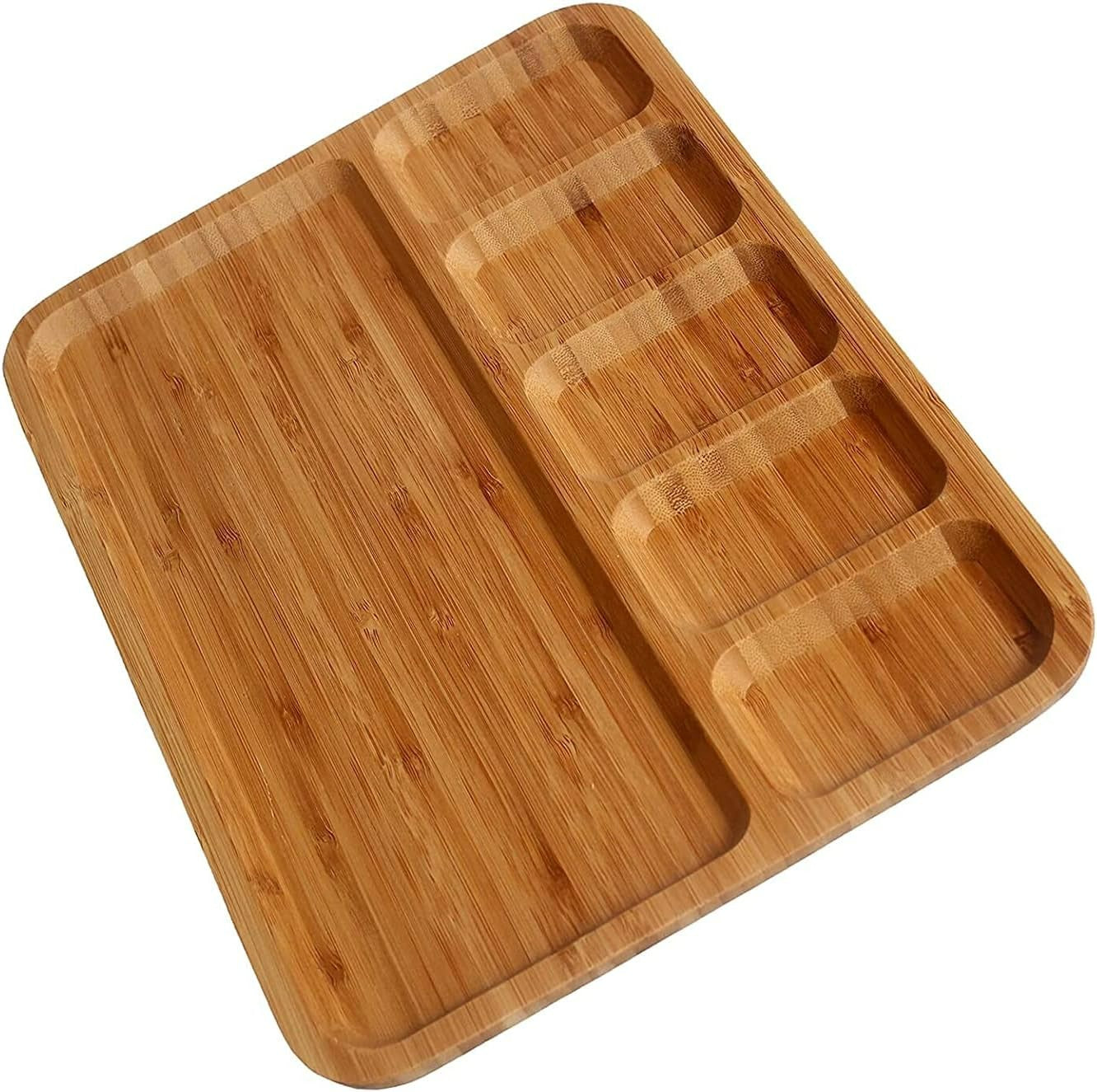 Bamboo Appetizer Platter (6 Compartment)