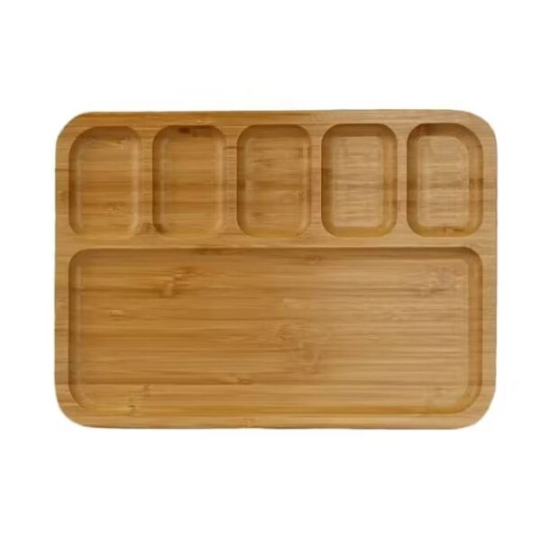 Bamboo Appetizer Platter (6 Compartment) - Image 3