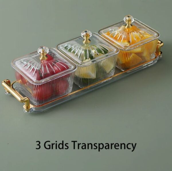 Multifunctional Snacks Dish Tray (3 Bowls) - Image 4