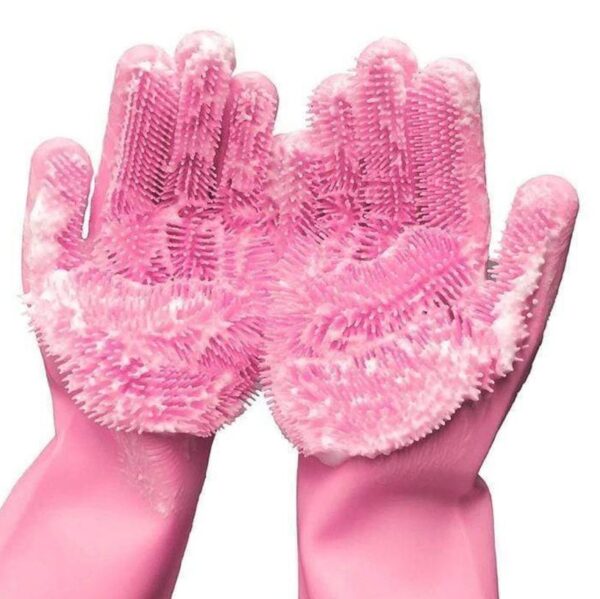 Multifunctional Silicone Pet Scrub Gloves - Image 5