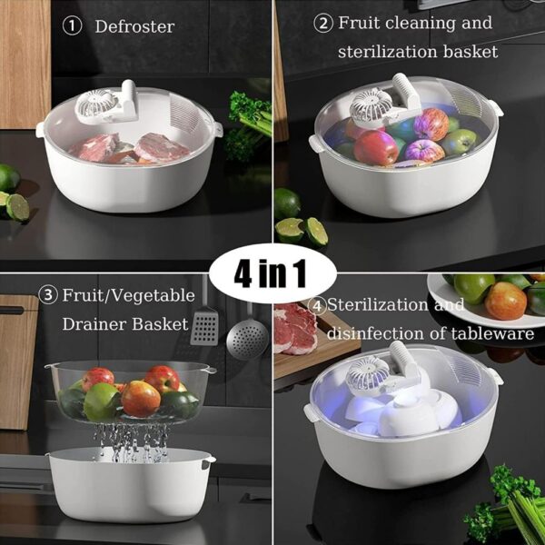 4in1 Defrosting Tray with Drip Basket - Image 4