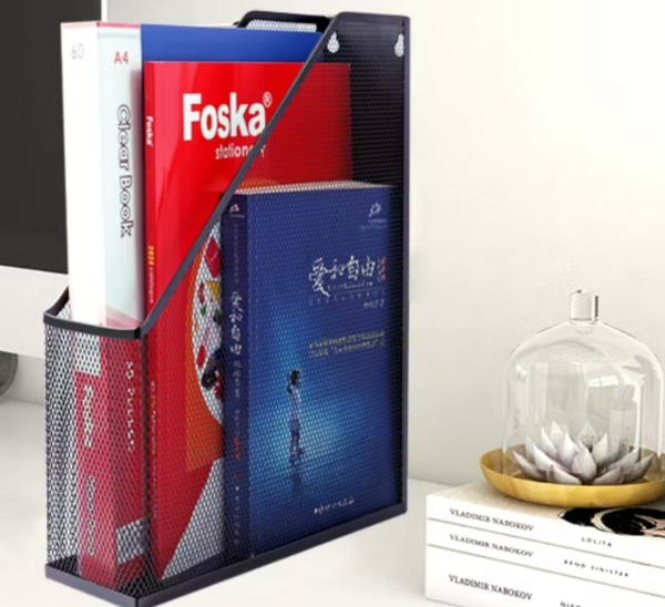 Mesh Metal Desk Book Organiser (1 Compartment)