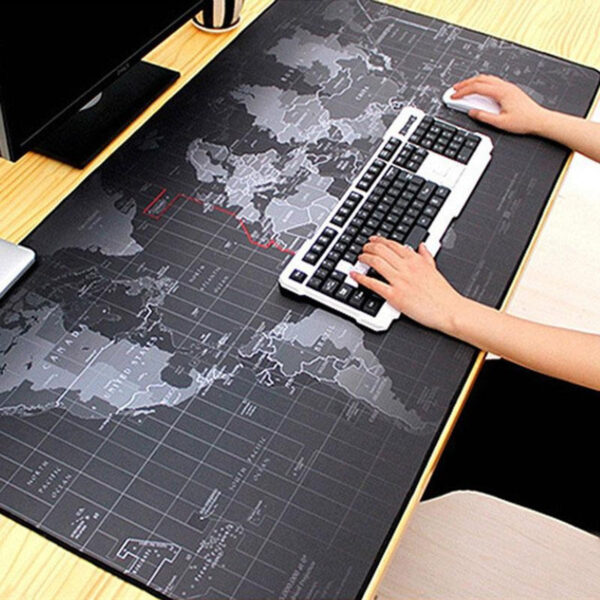 Large Anti-Slip World Map Mouse Pad