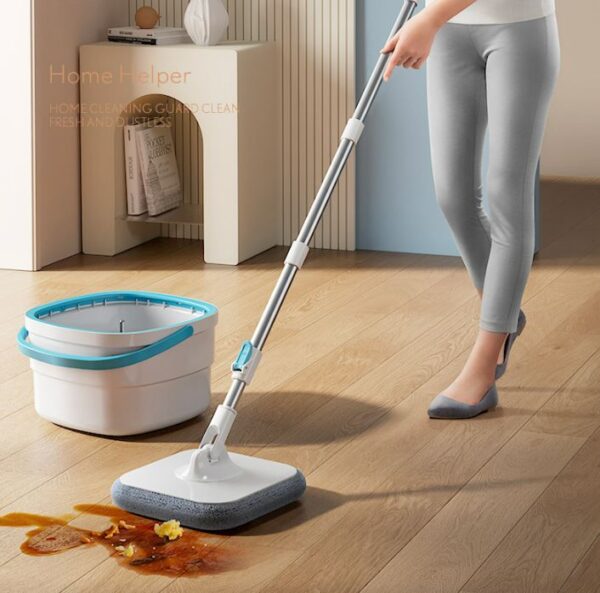 Microfiber Spin Mop & Bucket Floor Cleaning System - Image 4