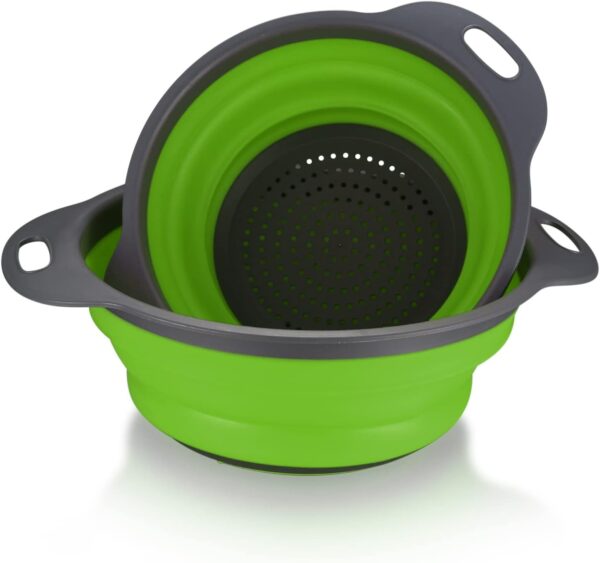 Collapsible Filter Basket Colanders (2 pcs) - Image 3