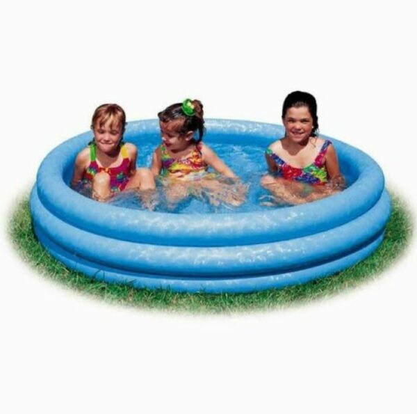 Inflatable Fun Crystal Blue Kids Swimming Pool (168cm) - Image 4