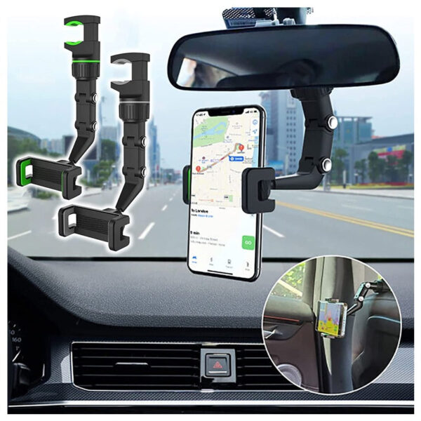 360 Degree Rotation Multifunctional Car Phone Holder - Image 5