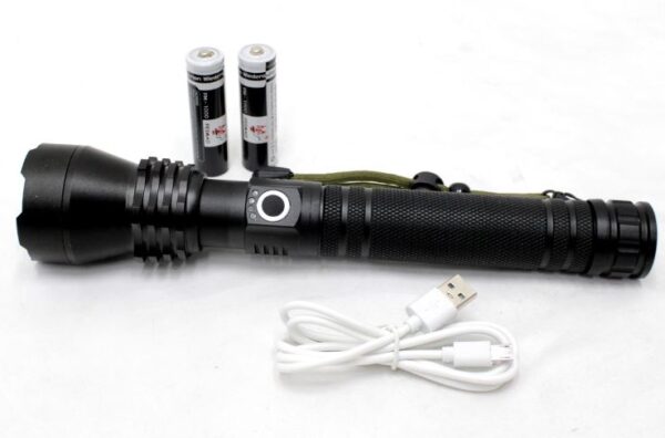 Chargeable Tactical Zoom Waterproof Torch - Image 3