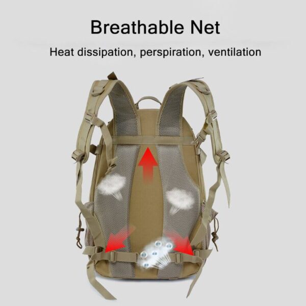 Tactical Military Backpack (Khaki) - Image 4