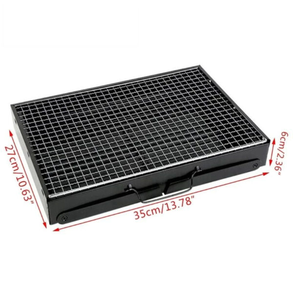 Portable Outdoor Stainless Steel Foldable BBQ Grill Pit - Image 5