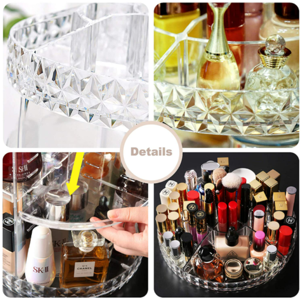 360 Degree Rotating Cosmetics Organiser - Image 4