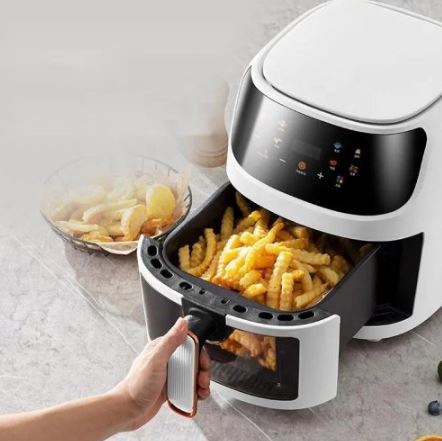 Air Fryer with Clear View Food Basket (8L)