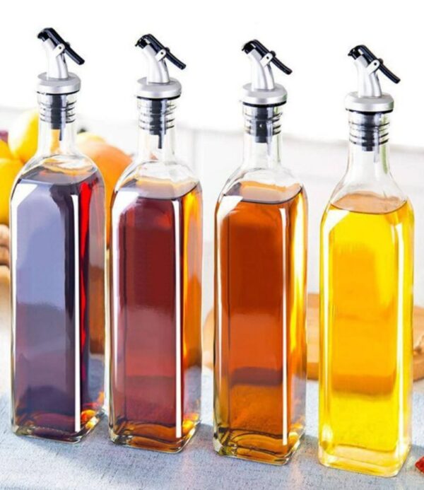 Square Glass Oil Bottle (2pcs)(500ml) - Image 5