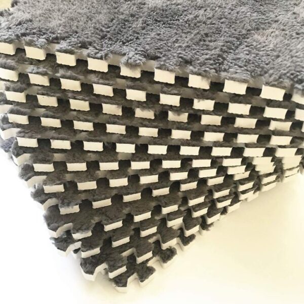 Fluffy Interlocking Carpet (9 pcs) - Image 3