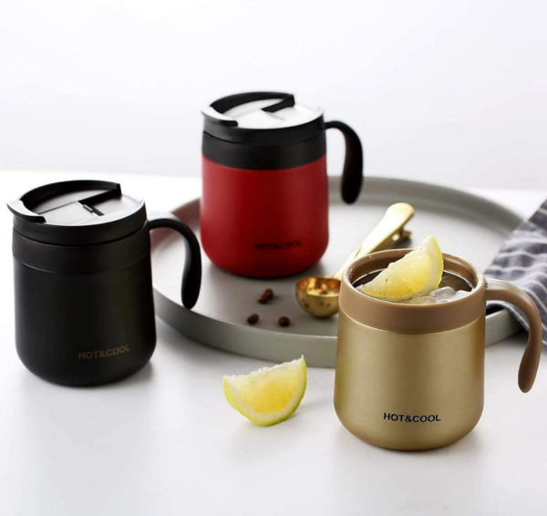 Double Steel Thermos Coffee Mug (500ml) - Image 3