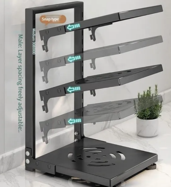 Cookware Organiser Storage Rack - Image 4