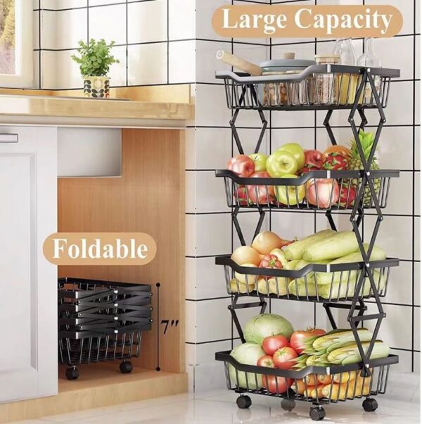 Kitchen Storage Collapsible Basket (5 Tier) - Image 3